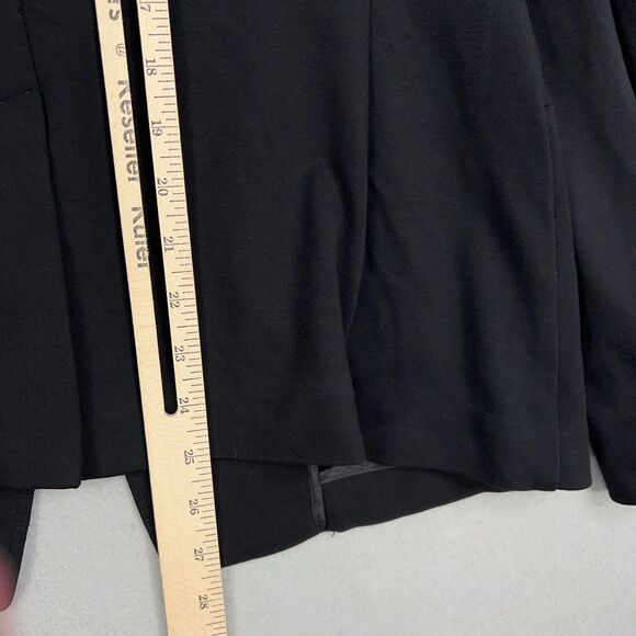 Banana Republic Blazer Womens 10 Black Travel Jacket Career Office Work Minimal - Picture 12 of 15
